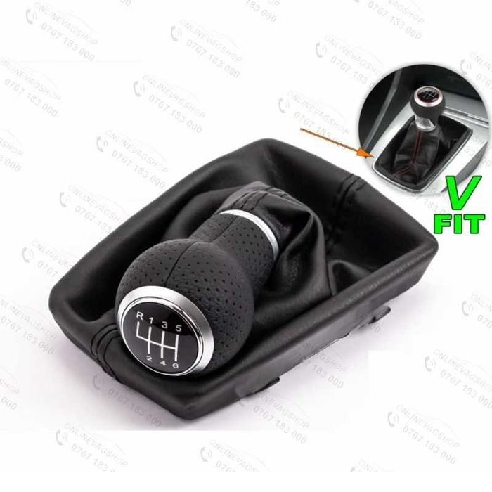 Nuca piele perforata S-line Audi A4 B6, Audi A4 B7 + manson