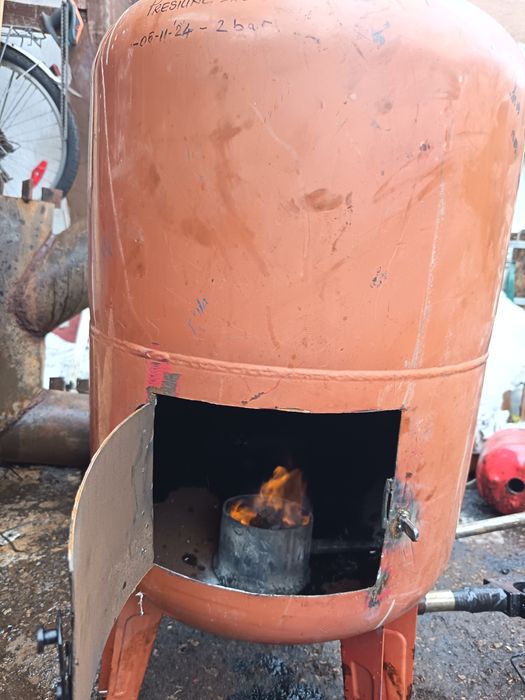 Sobă pe ulei ars consum mic și randament