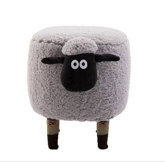 Дизайнерский пуфик-овечка с местом для хранения и высокой нагрузкой