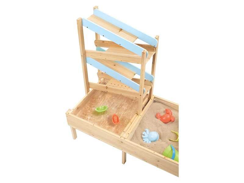 НОВИ! Комбиниран пясъчник с пързалка – игра с вода и пясък