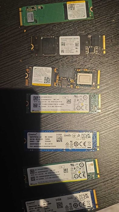 Lot SSD-uri M.2 NVMe 512GB / 1TB – Curățate industrial (Wipe complet / Aștept Oferte)