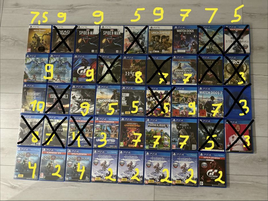 Продам игры на пс4 пс5