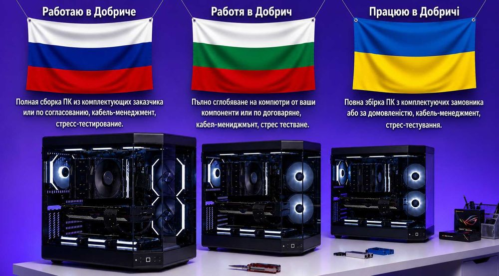 Сглобяване, настройка и ъпгрейд на компютри, Коректно и качествено!
