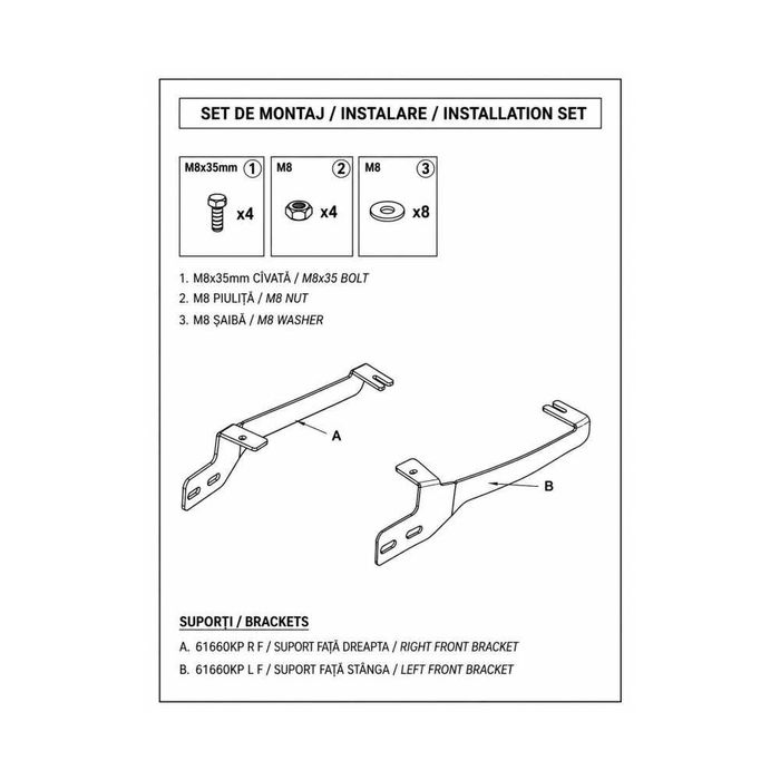 Bullbar auto fata negru mat compatibil Dacia Duster III 2024-> cu kit montaj Cod: 6166D3
