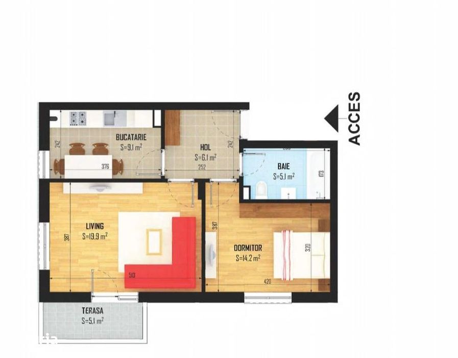 Apartament 2 camere decomandat, loc de parcare, Diamantului, 0Comision