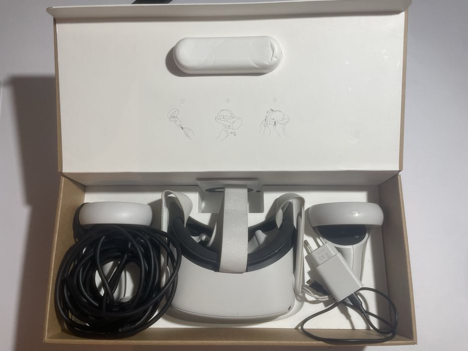 Oculus Quest 2 128GB+ Cablu Kiwi link PC– aproape nou, folosit foarte puțin
