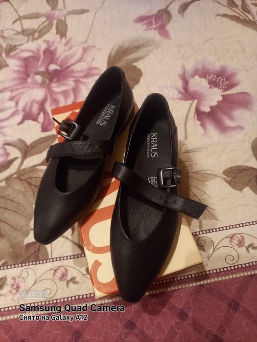 Балетки с застёжкой