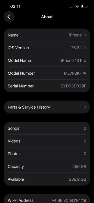 Iphone 13 pro 256GB ideal
