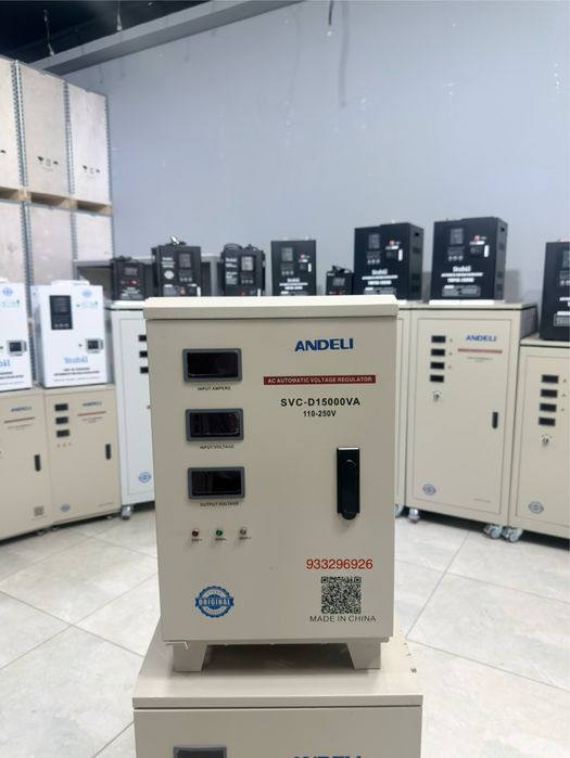 Стабилизатор напряжения Андели 15 ква | Stabilizator Andeli SVC-D15KVA