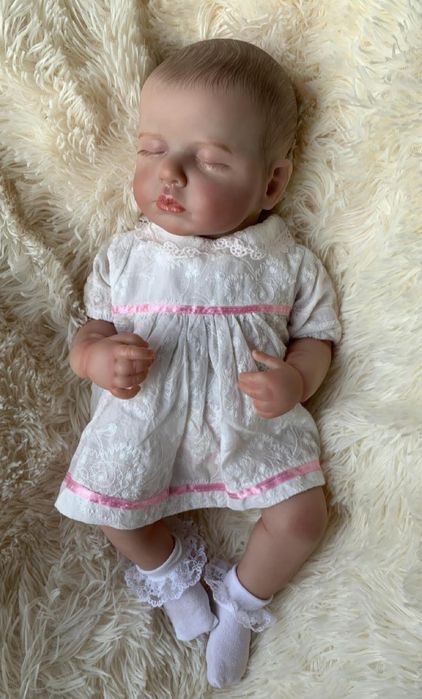 Кукла реборн, преродено бебе, момиче, силиконова реалистична кукла