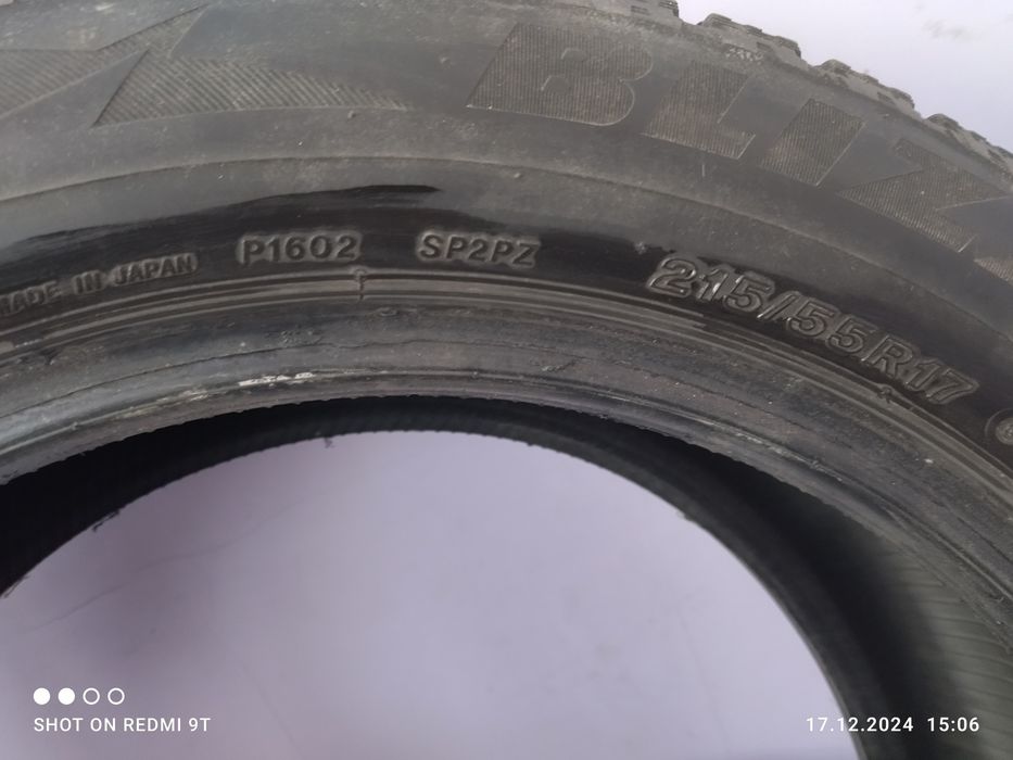 Резина зимняя Bridgestone