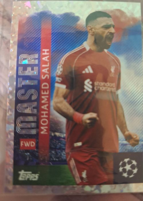 Стикер Topps UEFA Champions League 2025/2026 – Master #258 Mohamed Salah (Foil