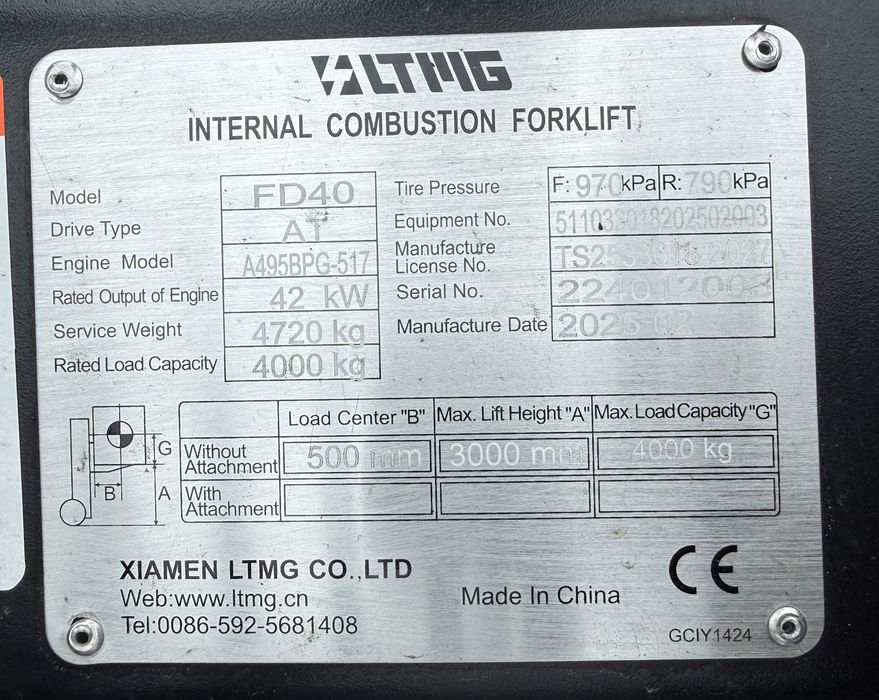 Stivuitor NOU 4 tone DIESEL