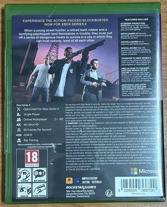 Vând joc gta v pentru xbox