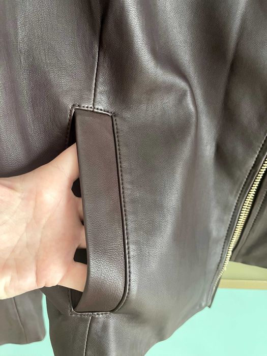 кожено якето Massimo Dutti размер S