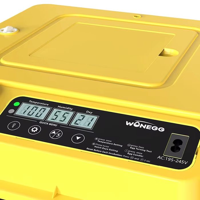 Inkubator avtomat gradus va namligini kursatadi