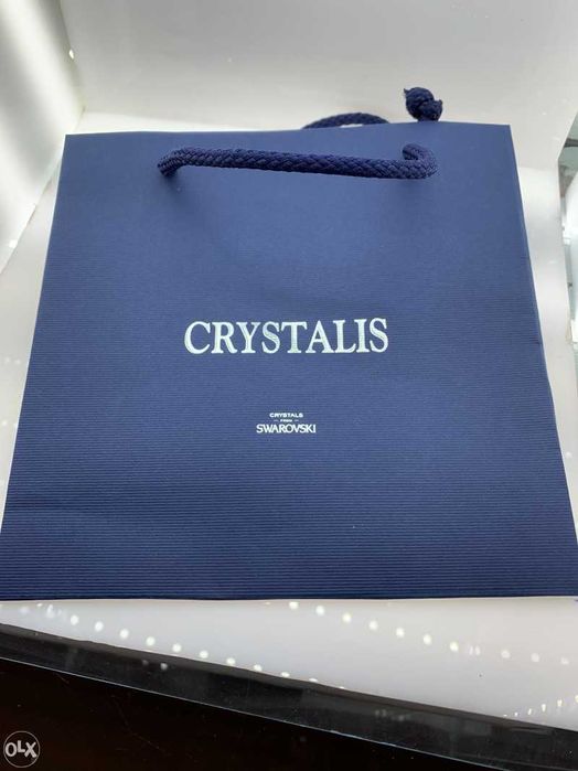 Set colier ,bratara,cercei Swarovski crystalis nou in cutie