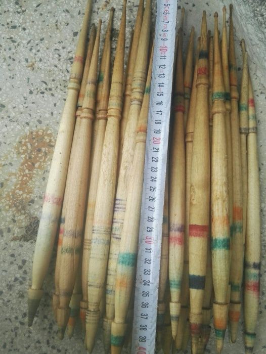 Автентични дървени вретена-ретро, реставрирани и запазени