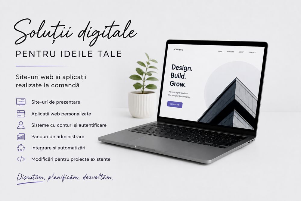 Site-uri web și aplicații software la comandă