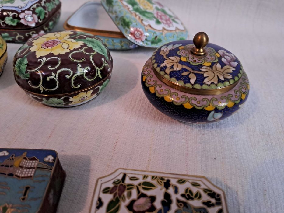 cutiuta bijuterii cloisonne