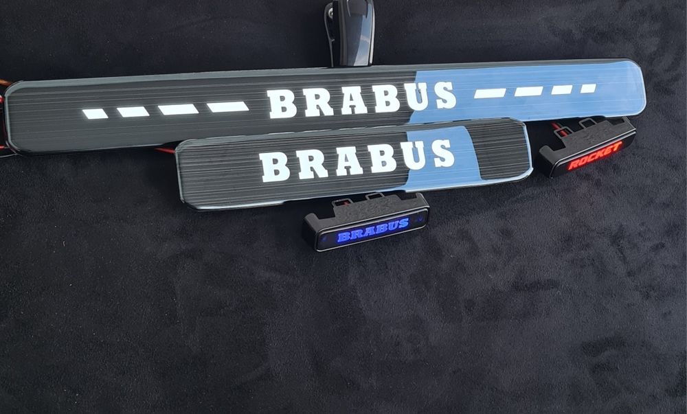BRABUS светещи прагове емблема с лого Брабус  G63