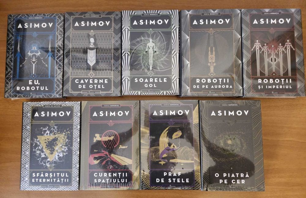 Colectie Isaac Asimov - 45 de carti SF - Carti Noi (Fundatia) & Vechi