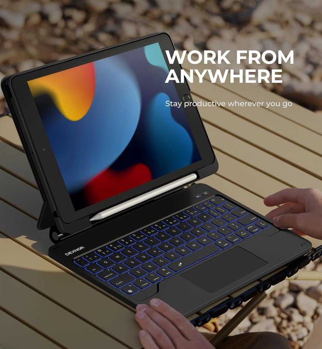 Клавиатура с Тракпад за iPad 10.2 (7/8/9 Gen) - Dexnor Magic Style