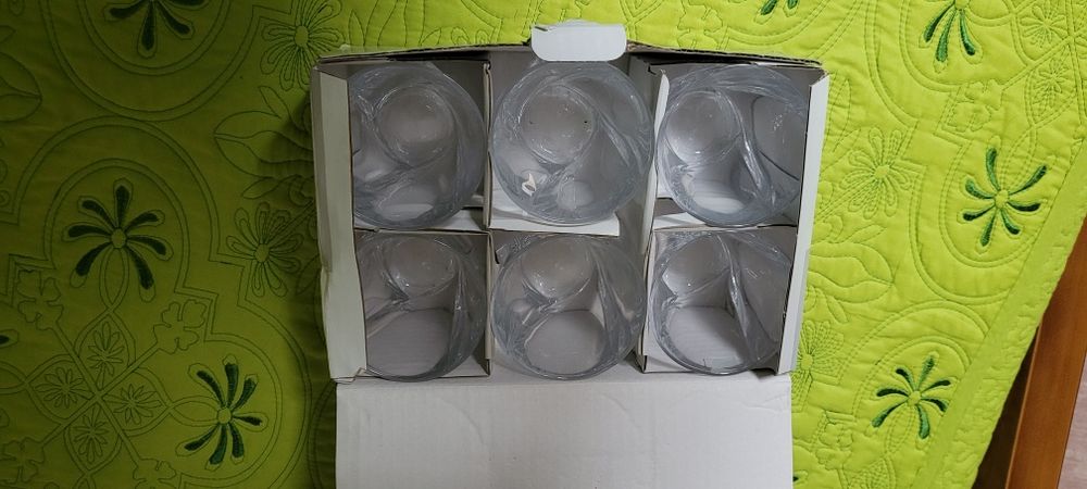 Set 6 pahare wisky,cristal Bohemia