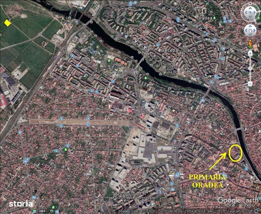 Vand teren intravilan Iosia (Oradea) 4 200 mp sau 2 100 mp
