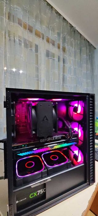 Продавам Добър Геймърски Комютър Ryzen 5 7500F/32GB/1000GB SSD/Asus TUF Gaming RTX 3070/Гаранция