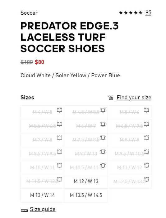 Сороконожки Adidas Predator