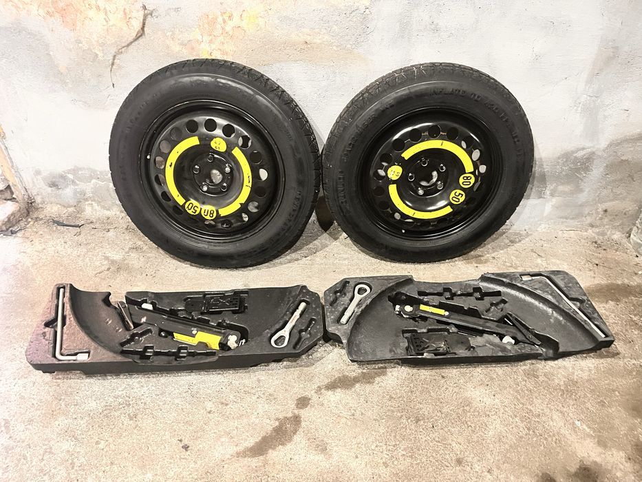 Резервна гума с ключ Mercedes ML-W164 / W166 комплект Патерица