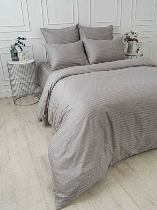 Премиум страйп сатин оптом — 100% хлопок