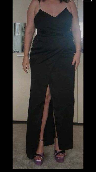 Rochie neagră elegantă de ocazie Trendyol