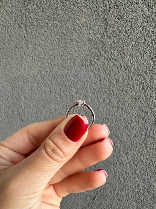 Inel de logodna din aur 18k TEILOR, diamant natural 0.32 carate