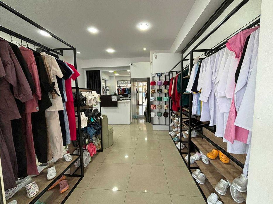 Mobilier magazin, stendere, umerase, sistem video si alarma