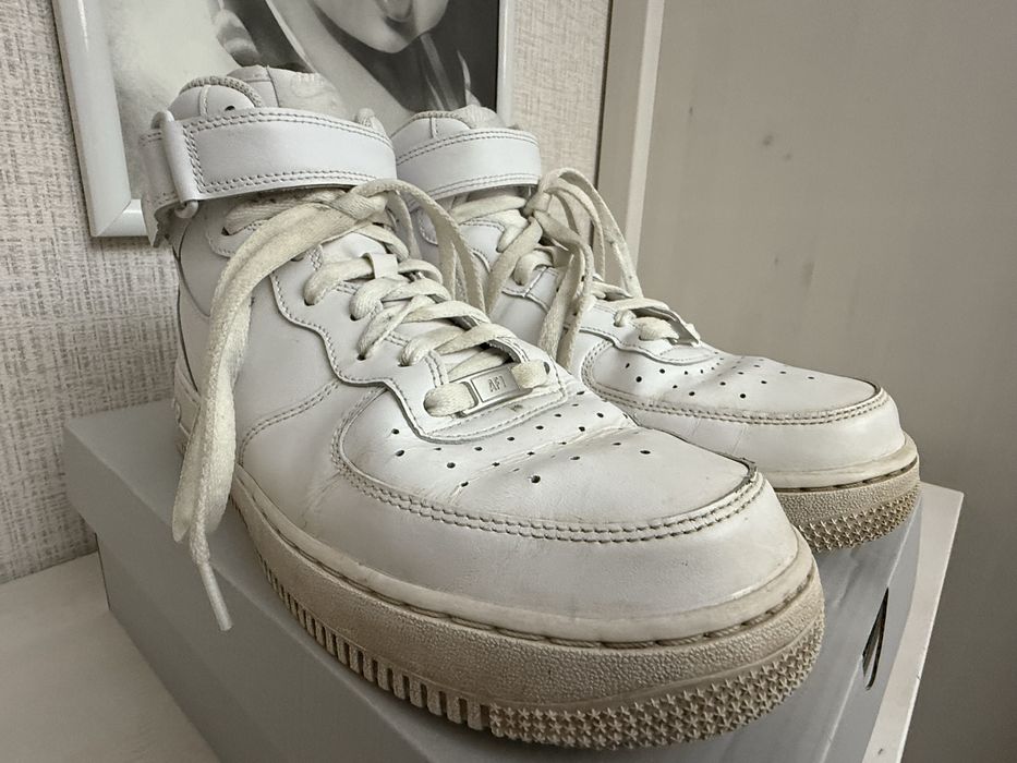 Nike Air Force 1 Mid ’07 Белые Оригинал
