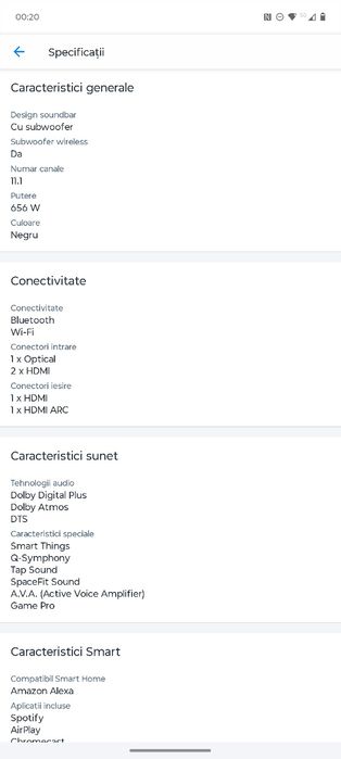 Sistem soundbar Samsung 11.1.4