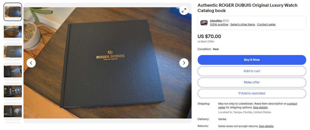 Roger Dubuis. Коллекционная Книга Часов. Швейцария