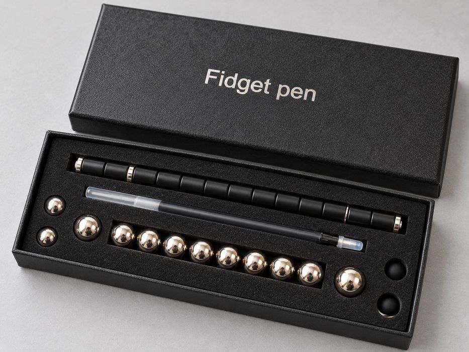 Магнитна химикалка Fidget Pen – комплект в подаръчна кутия