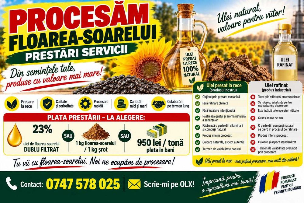 PROCESAM Floarea Soarelui - prestari servicii