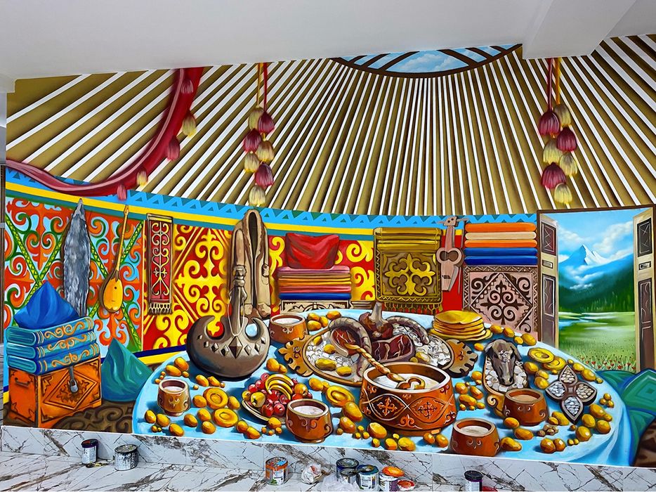 Роспись стен. Мурал. Граффити. Художник