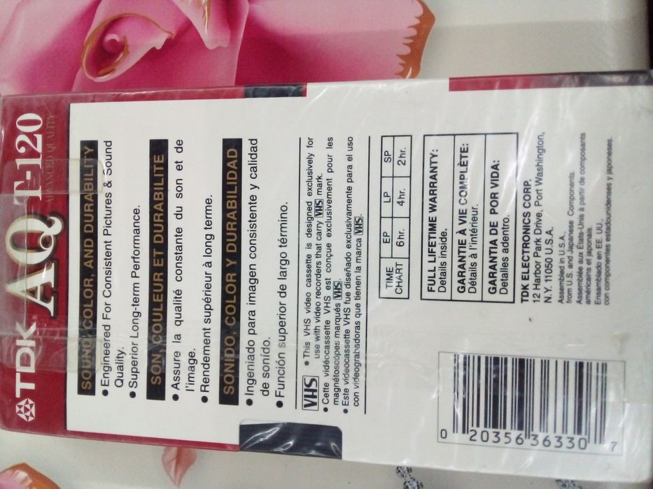 Кассета VHS TDK T-120AQ