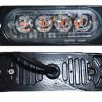 1бр. блиц мигащи габарити ЛЕД LED Пътна помощ оранжевa светлина 12-24V