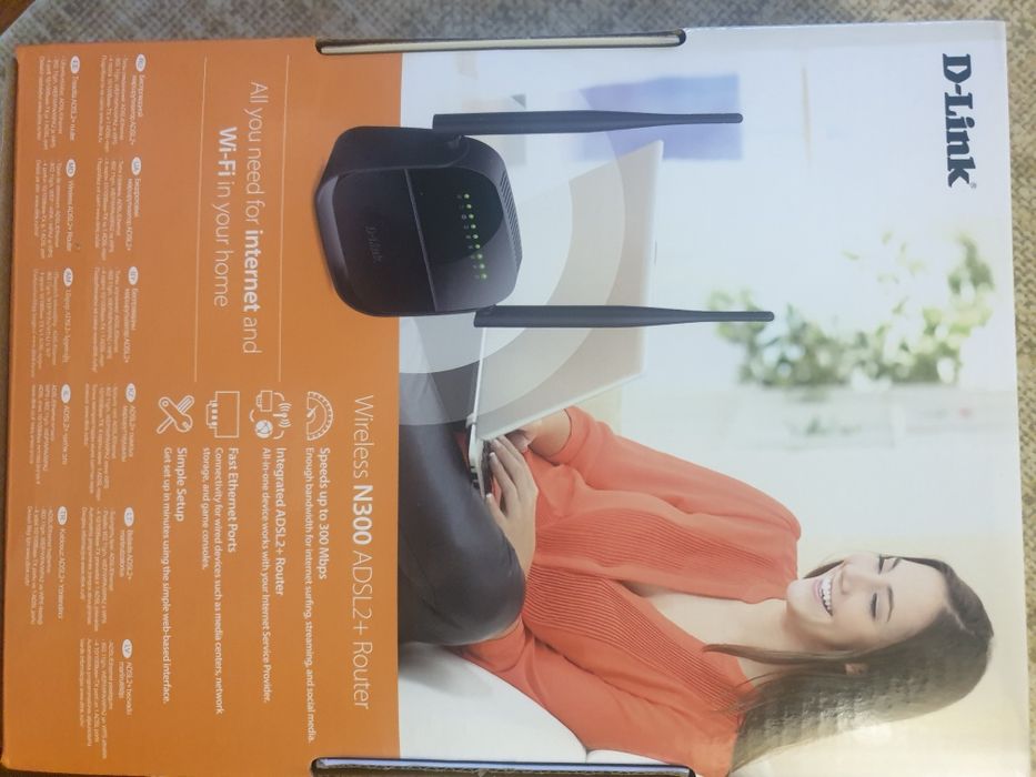 Роутер H300 ADSL2+Новый.