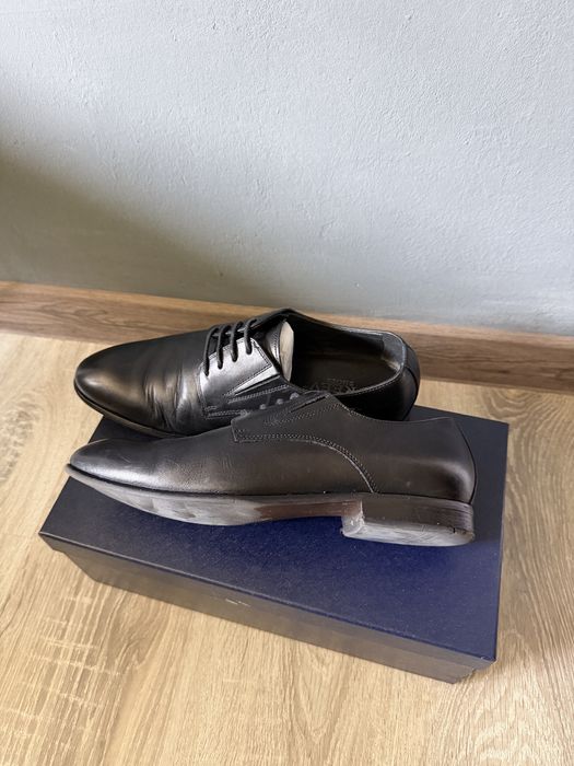 Pantofi negri de barbat din piele naturala eleganti marime 39