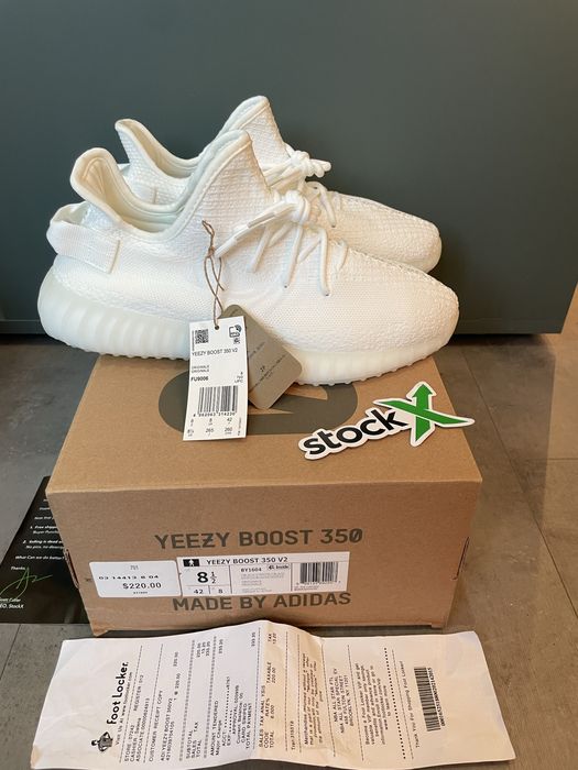 Adidas Yeezy Boost 350 V2 Triple White , Poze Reale