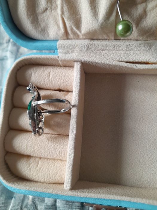 Серебряный кольцо павлина