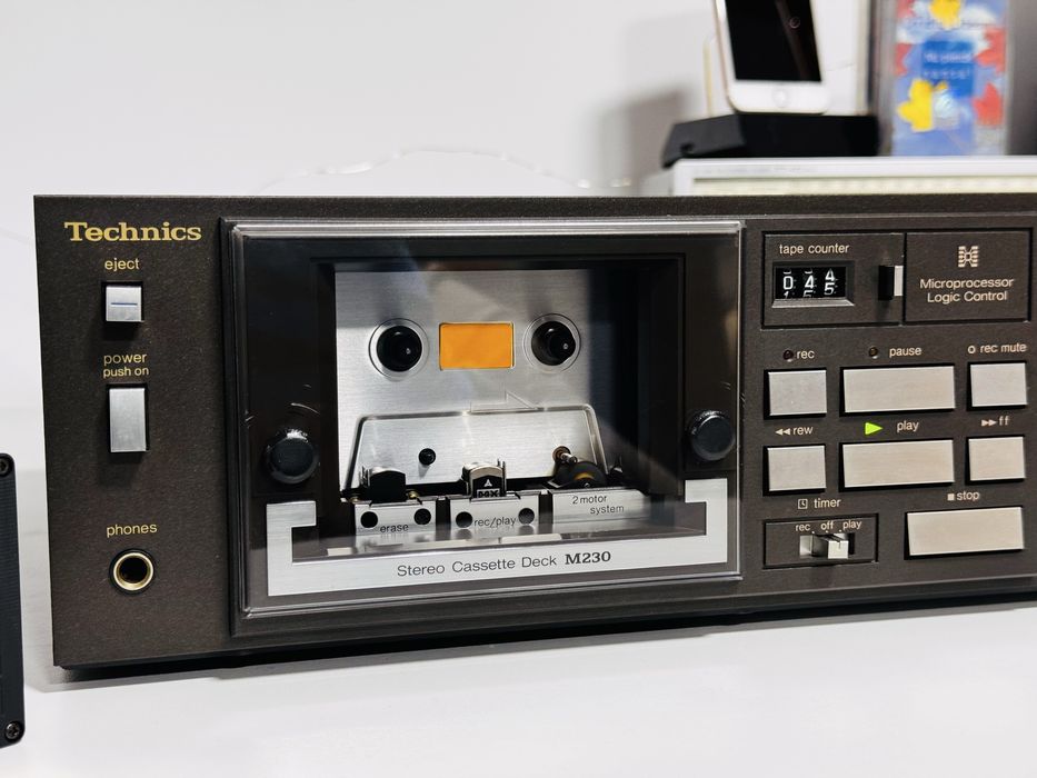 Deck de colecție TECHNICS M230,microprocessor,sunet calitativ,JAPAN !