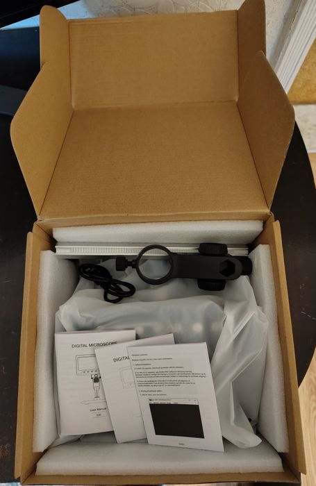 Дигитален микроскоп Inskam 7" HD IPS дисплей, 1200X увеличение